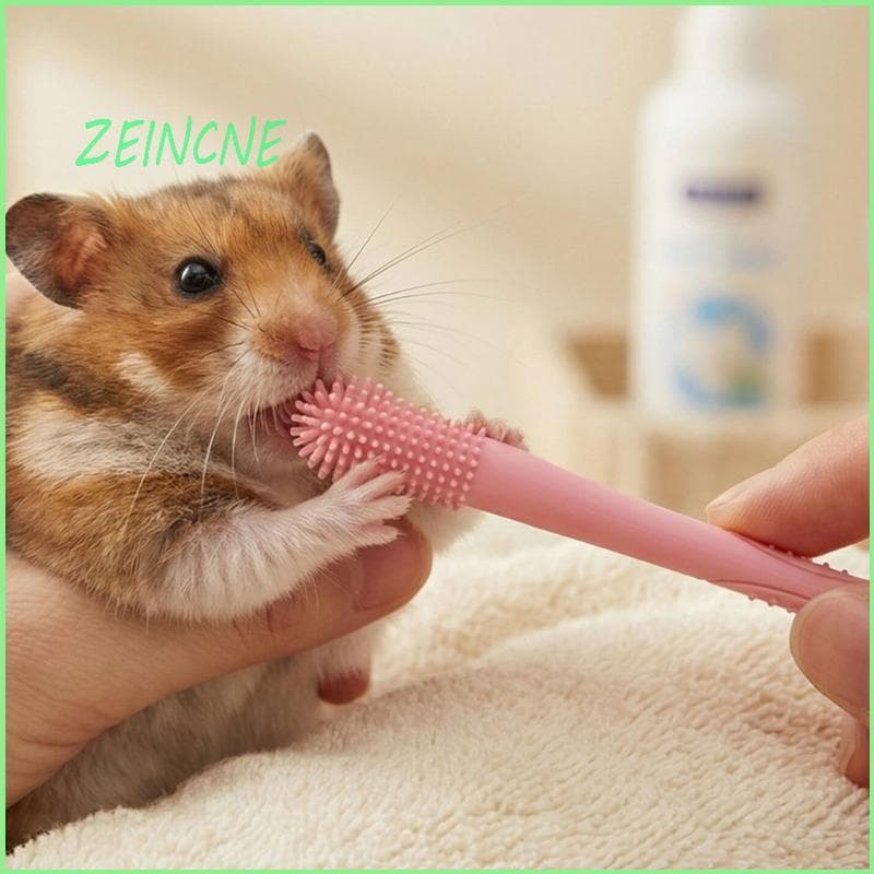 ZEIN 2 1 Escova Dentes Para Animais Estimação Cães E Gatos Design Cabeça Dupla Limpeza Remove Placas R