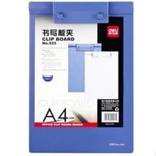 Deli Office Stationery Deli 925 A4 Board Clip Placa de escrita Clipe Placa de escrita Quadro de esboço Tala