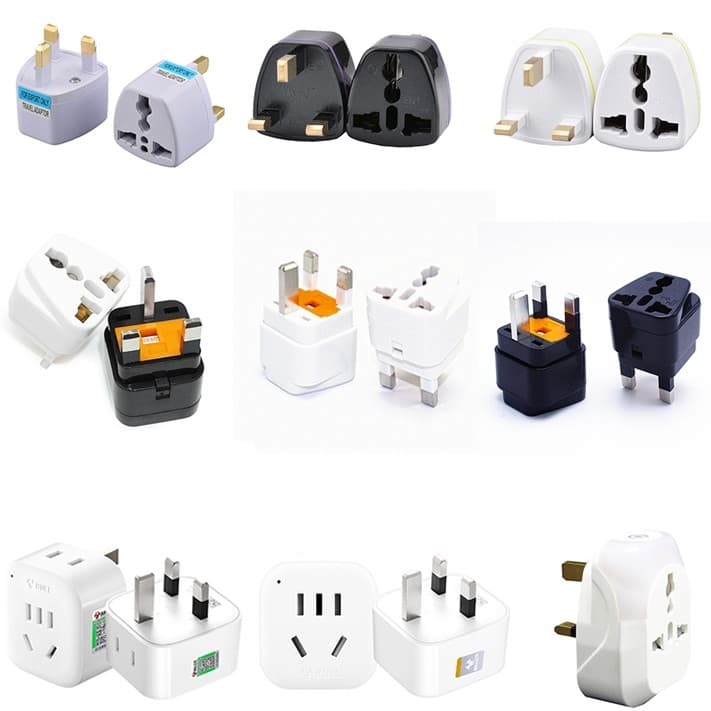 UK PLUG Conversão PLUG Cabeça de conversão Universal Conversor de soquete HK multifuncional para viagem