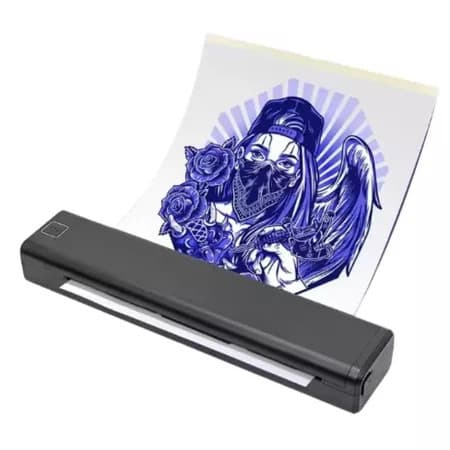 Impressora A4 sem tinta portátil para uso doméstico pequena impressora de papel de teste mini sensível a erros térmicos