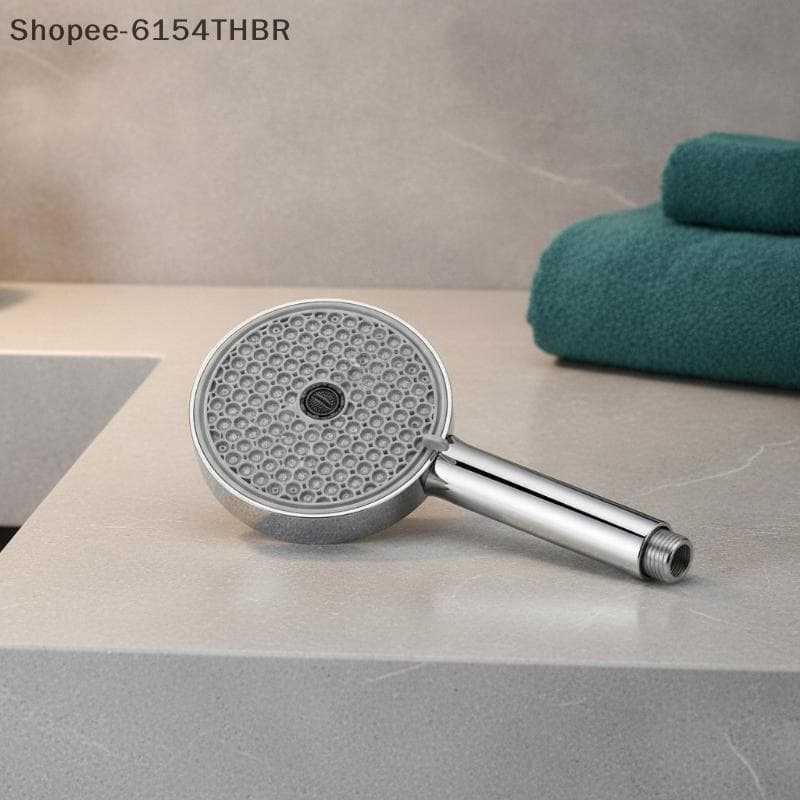 [RG] Cabeça De Chuveiro Portátil Ajustável De 6 Modos , Bico De Silicone Para Economia De Água De Alta Pressão , Fácil D