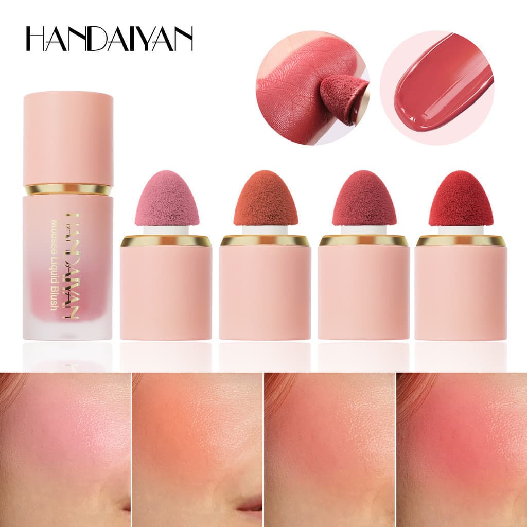 Blush líquido contorno HANDAIYAN retoque Natural fácil de colorir blush fosco líquido Rouge blush
