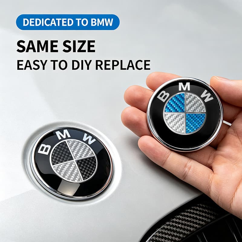 Cabon Fibra Carro Dianteiro Traseiro Tronco Emblema Para BMW E60 E39 E46 E90 F10 F11 F20 F30 F34 G20 G21 G31 G38 G60 X1