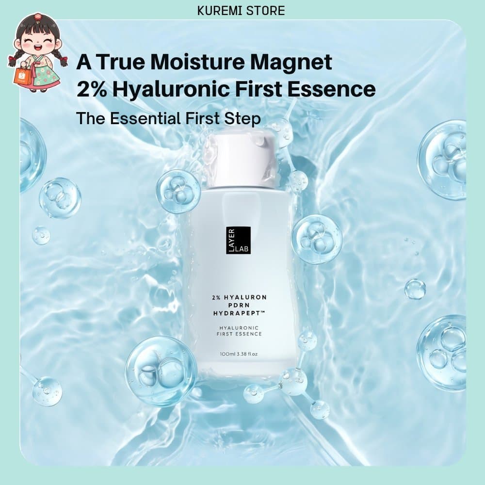 [Layerlab] 2 % Ácido Hialurônico Primeira Essência 100ml-6 Peptídeos E DNA De Sódio Hydra Boost