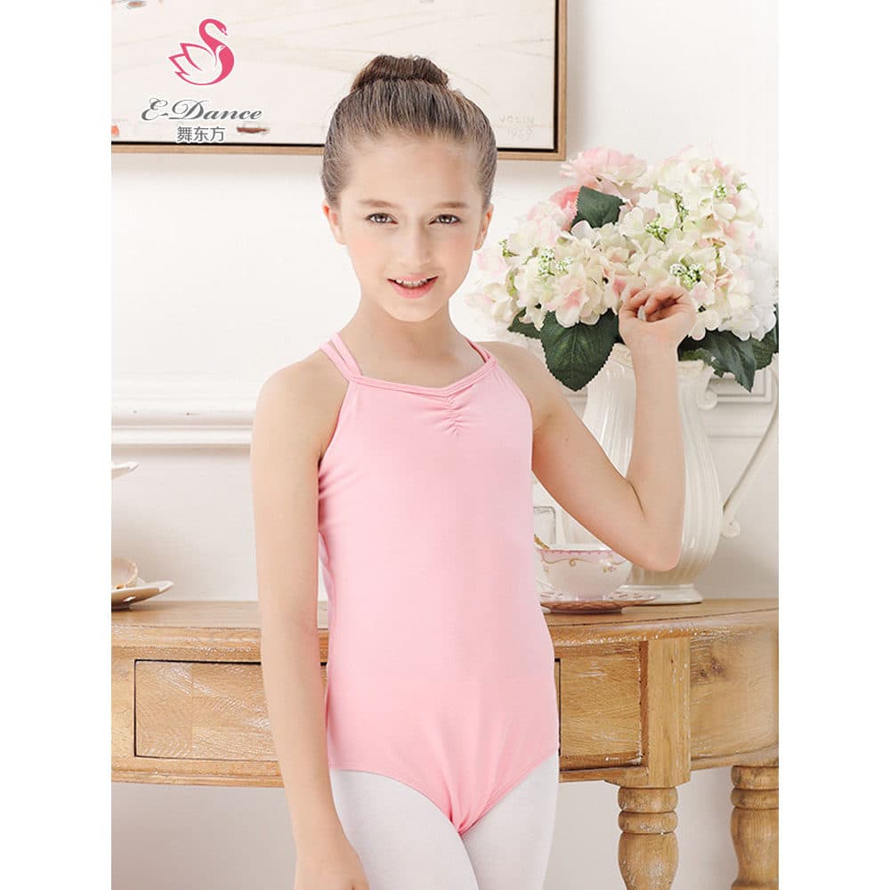 Traje de dança das crianças prática traje meninas verão exame grau estilingue Bodysuit criança dança chinesa ginástica B
