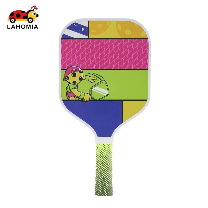 LAHOMIA Raquete Infantil De Fibra De Vidro Leve , Fácil De Balançar , Adequada Para Aprender Pickleball Na Academia Esco