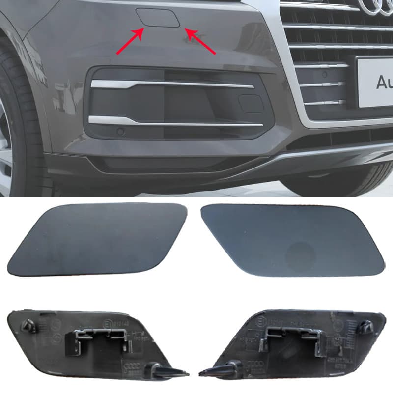 Adequado para 16-19 Audi Q7 farol limpeza capa amortecedor dianteiro Spray capa pequena abaixo dos faróis do pára-choque