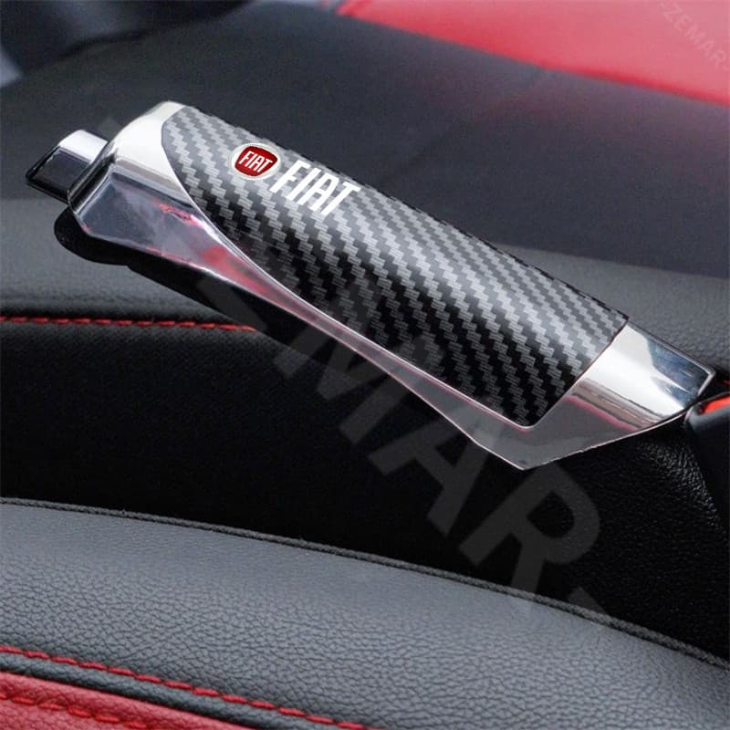 Fiat Carro Freio De Mão Capa Fibra Carbono Para Strada Argo Mobi Toro Fastback Pulso Cronos Scudo 500 Titano Palio Ideia