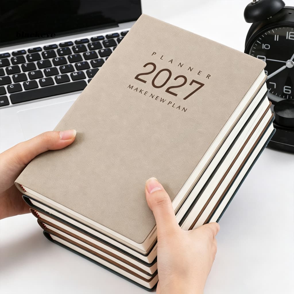 BL-Diário De Negócios Profissional , Organizador De Programação De Ano Inteiro 2027 , Bloco De Notas De Escrita Grande B
