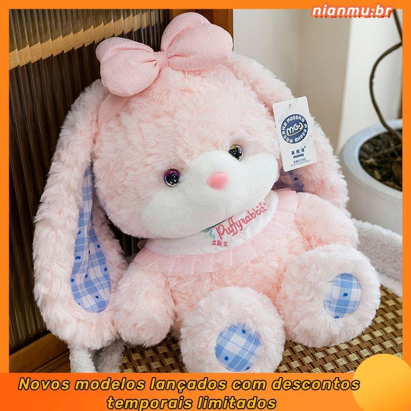 Bonito urso de pelúcia pequeno urso boneca coelho brinquedo de pelúcia menina presente de aniversário dormir boneca dia