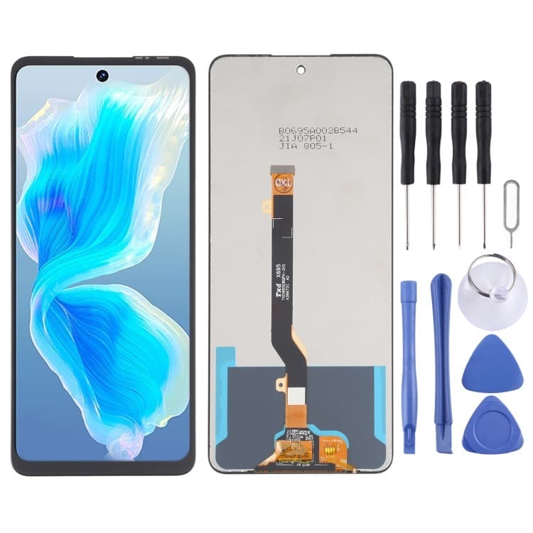 Tela LCD TFT Em Estoque Pronto Para Tecno Camon 18 P CH7n Com Conjunto Completo De Digitalizador