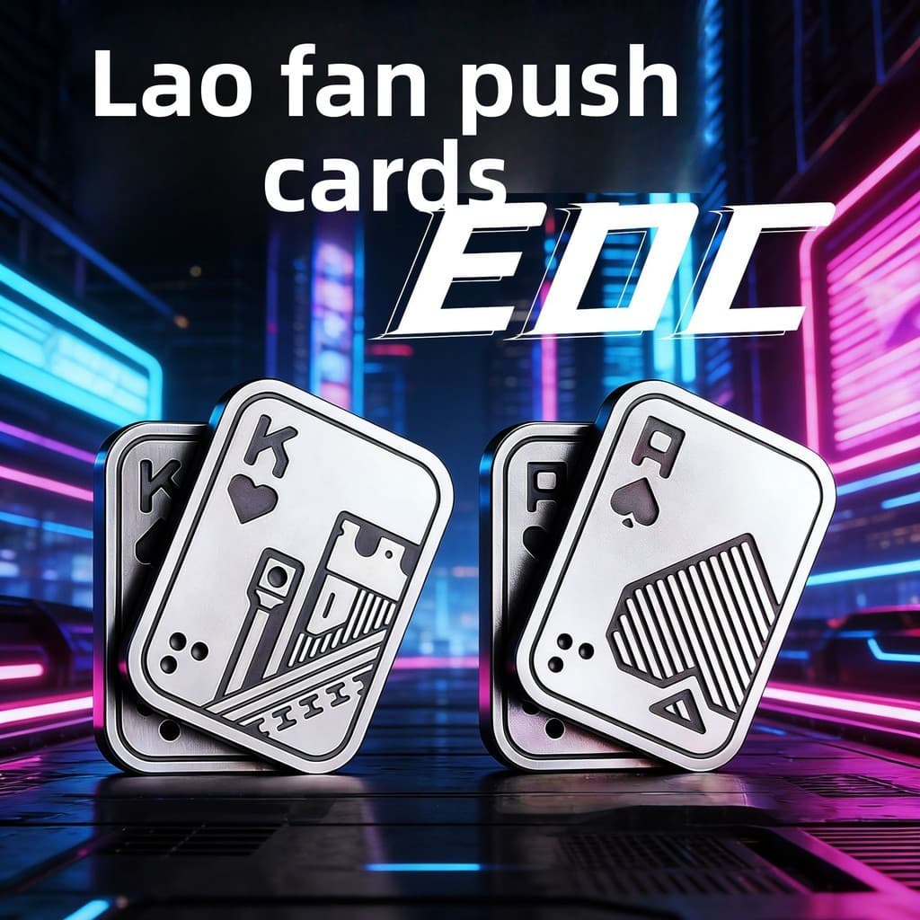EDC cartas de jogo totalmente metálicas AK23-camada mão empurrar som onda Pop moeda adulto ponta do dedo jogar brinquedo