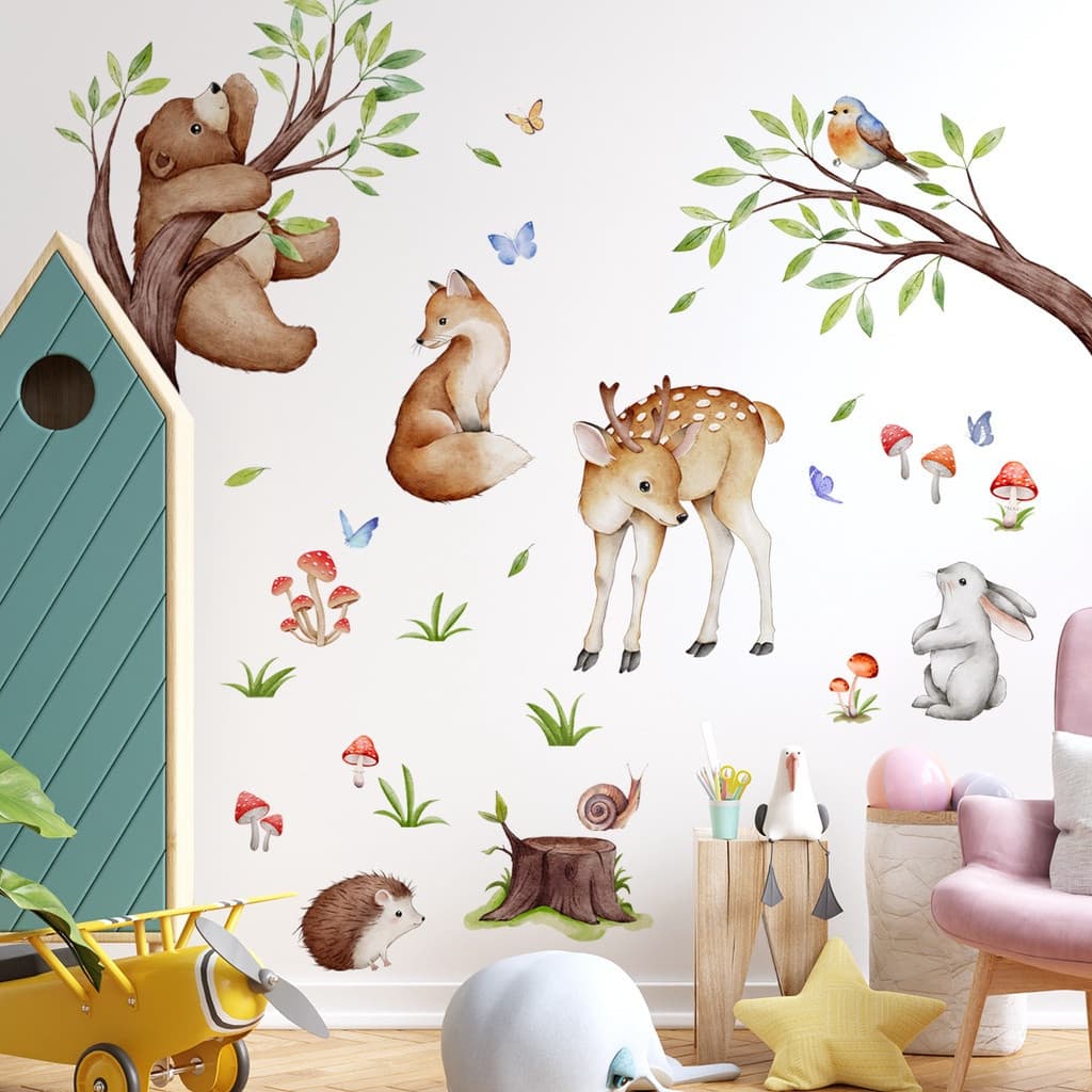 Adesivos de Parede Adesivos de Parede Grandes Adesivos de Parede Estilo Aquarela de