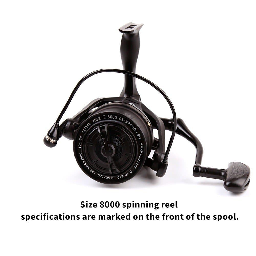 Carretilha de spinning para iscas, carretilha para vara de pesca marítima, carretilha de pesca totalmente metálica, micr
