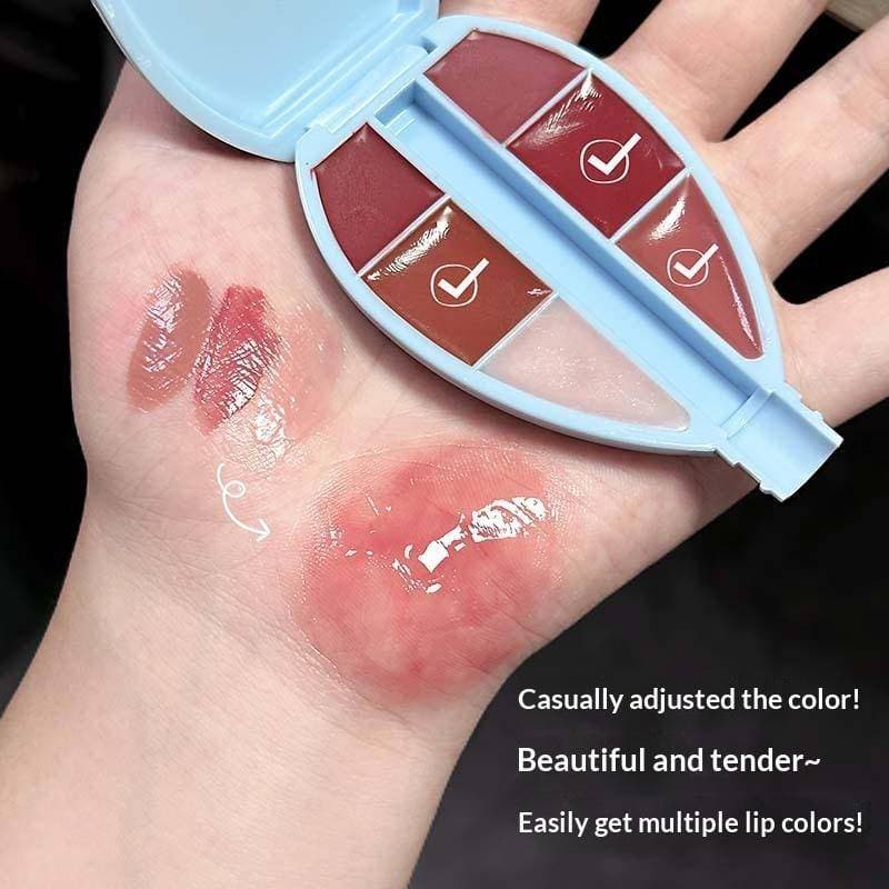 Cappuvini Hidratante De Brilho Labial Com Luz De Água De Seis Cores , Fácil De Colorir , Fosco , Nude , Marrom , Esmalte