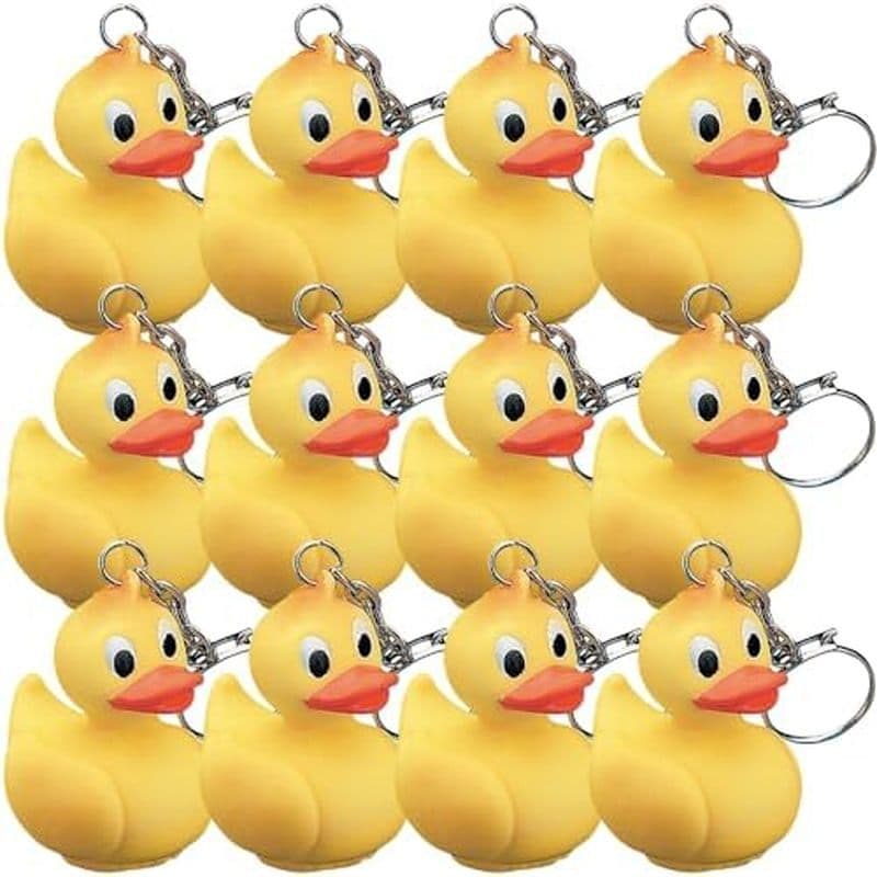 Chaveiros Fun Express Vinil Ducky-Acessórios De Vestuário-12 Peças