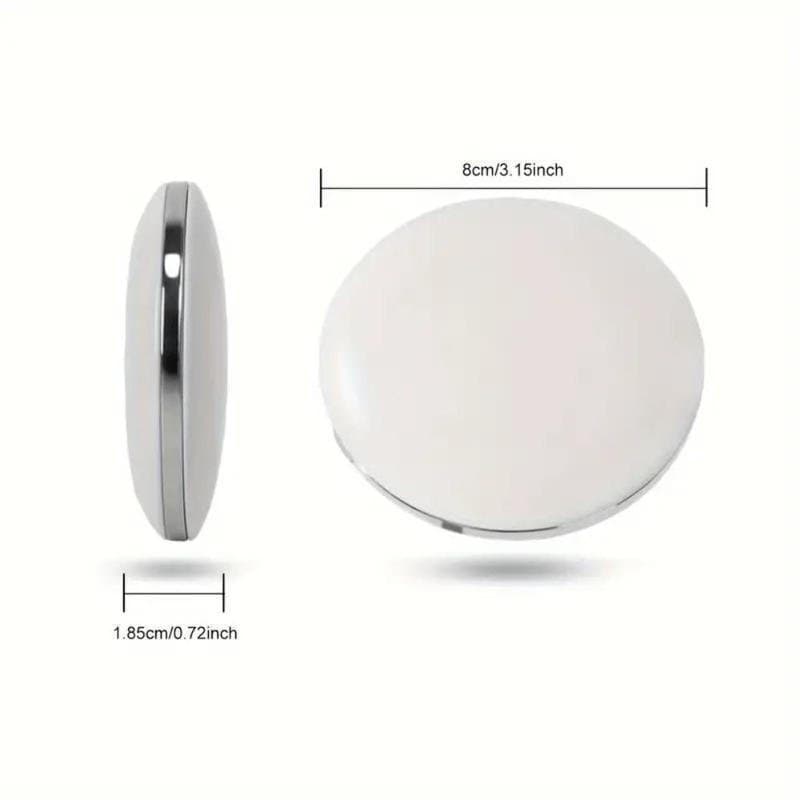 Espelho de Maquiagem Portátil e Dobrável, Espelho de Maquiagem de Viagem de Luxo com Luz LED, Espelho Compacto