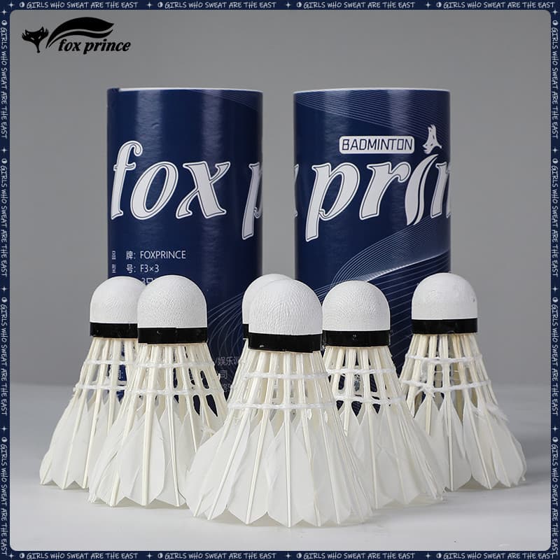 FoxPrince Badminton 3 peças pacote durável rei não é fácil de quebrar pena de pato ao ar livre Indoor à prova de vento t