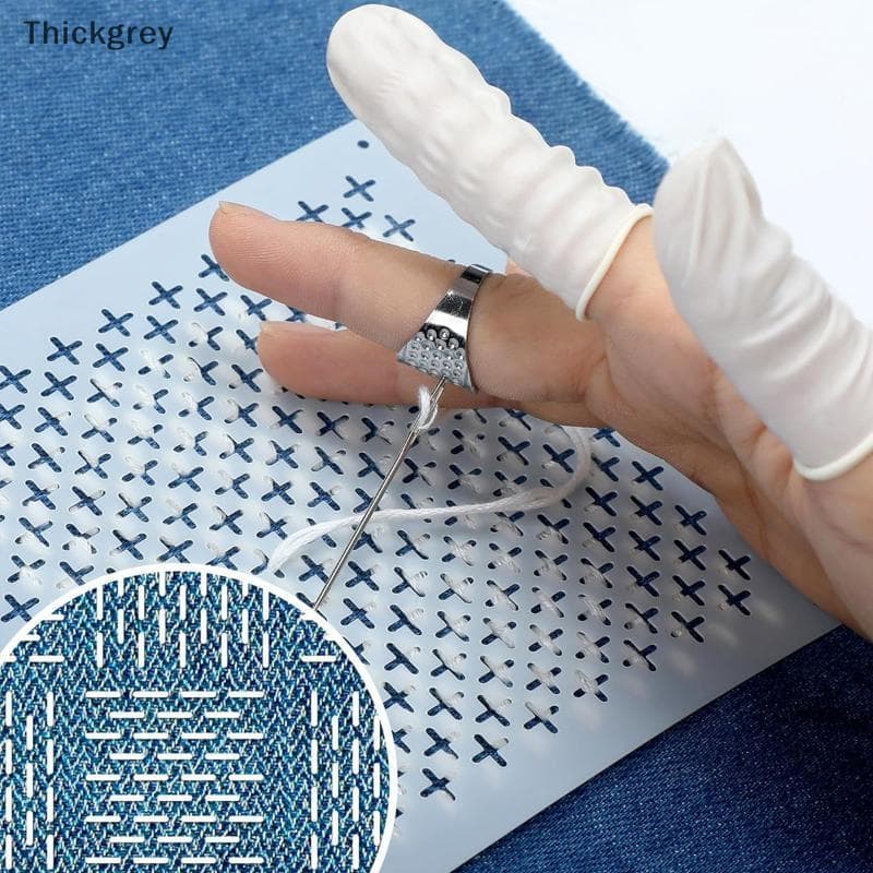thickgrey Sashiko DIY Conjunto De Modelos De Bordado Estênceis Reutilizáveis Para Quilting Costura Artesanato Suprimento