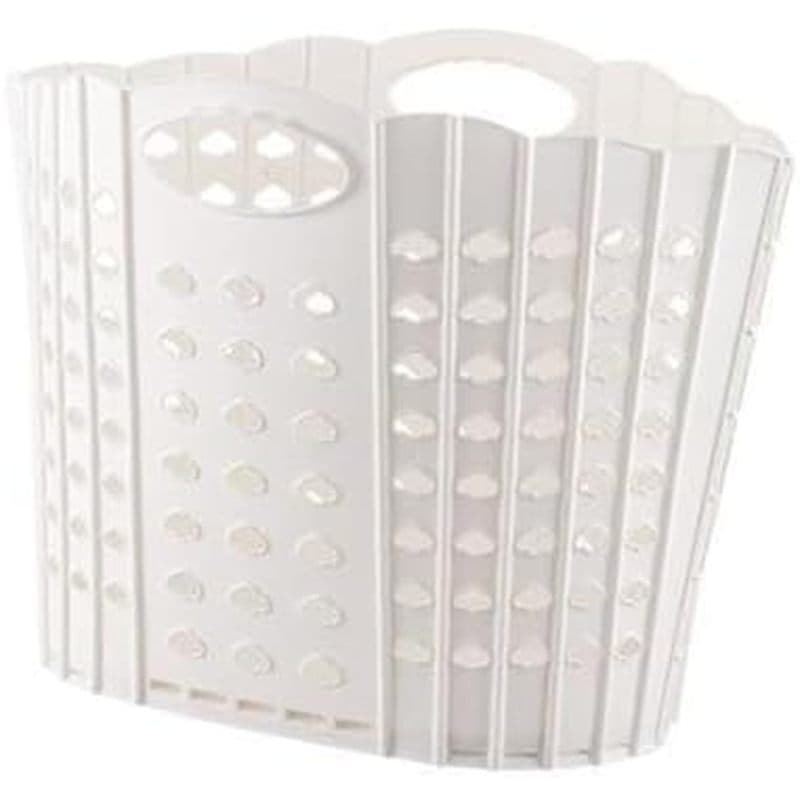 Cesto De Roupas Dobrável Estético E Funcional Perfeitamente Adequado Para Qualquer Quarto (Branco)