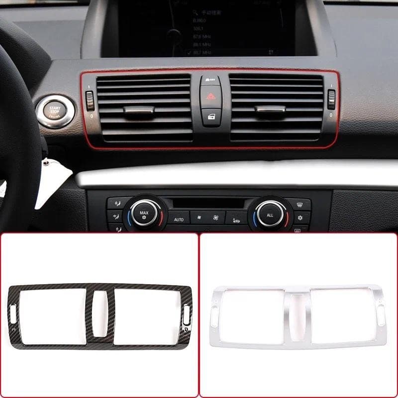 Para BMW Série 1 E81 2007-2012 Carro ABS Controle Central Ar Condicionado Saída De Quadro Capa Guarnição Acessórios Inte