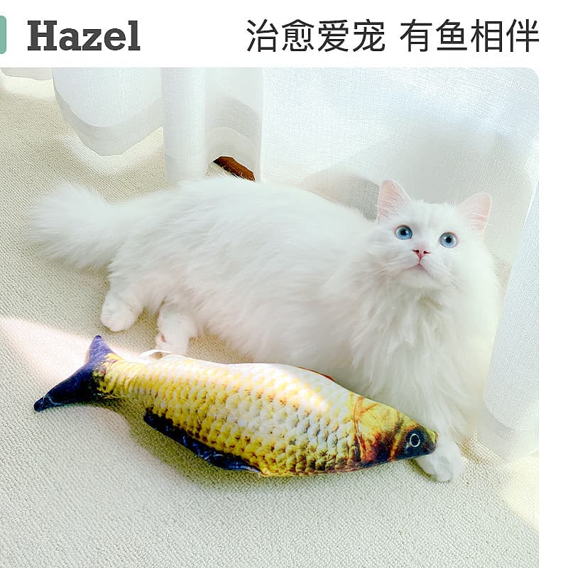 Gato provocando vara brinquedo do gato simulação de peixe travesseiro auto-feliz gato molares mastigando gatinho gato su