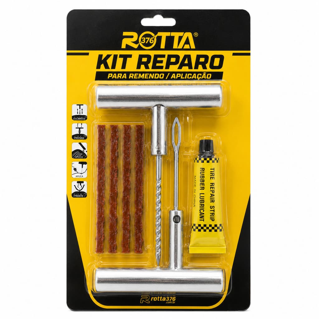 Kit De Reparo Para Remendo De Pneus – Aplicação
