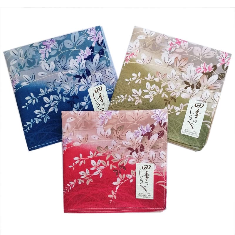 Jingzhi quatro estações tom japão importado impresso lenço de algodão fino lenço absorvente lenço quadrado decoração pre