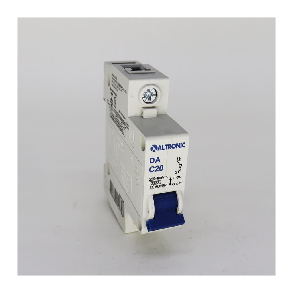 Disjuntor Unipolar Din 1p 20a Curva C 3ka Altronic