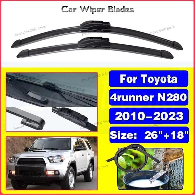 Limpador LHD Lâminas De Dianteiro Para Toyota 4runner N280 2010-2023 Pára-Brisas Janela Carro Escovas Chuva 2020 2021 26