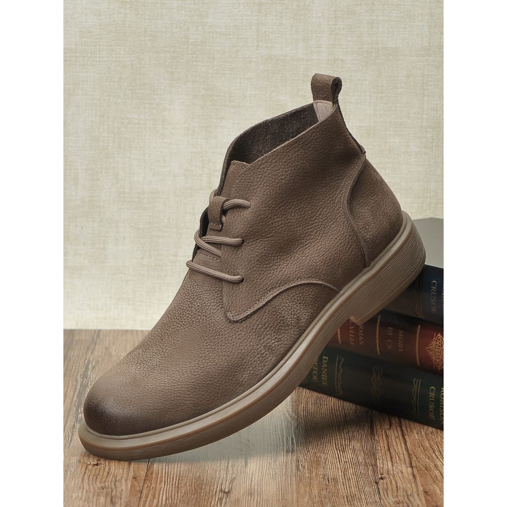 Martin botas masculinas britânicas Retro sola macia antiderrapante couro fosco deserto botas masculinas casuais botas de