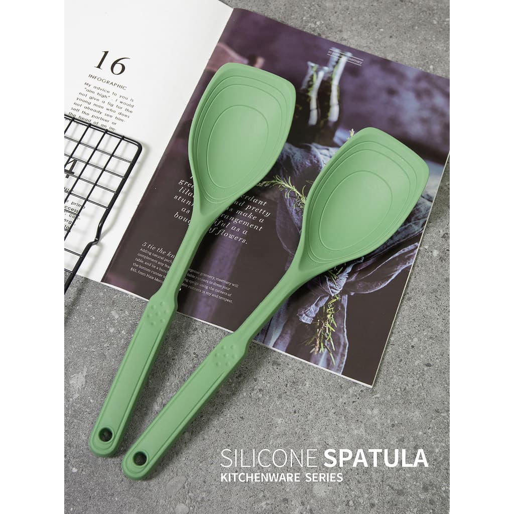 Espátula de Silicone de qualidade alimentar Espátula de cozinha Panela antiaderente dedicada Espátula resistente a altas