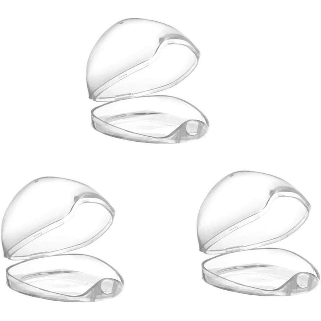 Caixa para Chupetas - Estojo Transparente para 3 Peças |   Recipiente Leve e Transparente para Chupeta com Design Portát