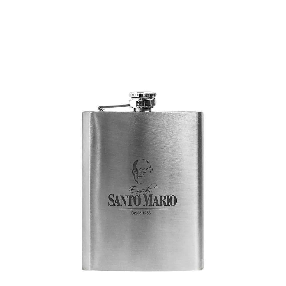 Cantil de Inox com Cachaça 170ml - Santo Mário