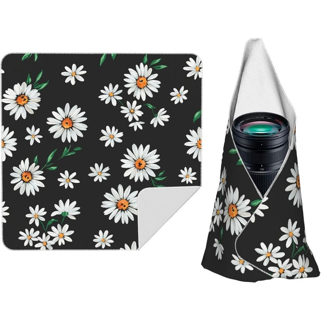 Tecido Autoadesivo Daisy Leaf |     Bolsa de maquiagem lavável, portátil, protetora, caixa de armazenamento de cosmético