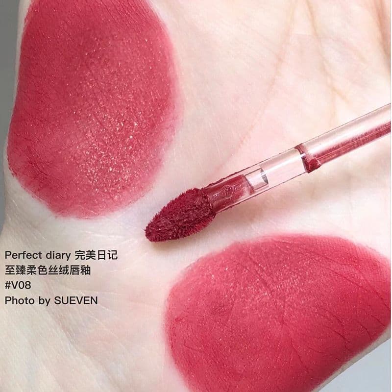 Diário perfeito veludo labial esmalte V08 batom clareamento duradouro hidratante V01 estudante feminino20260822