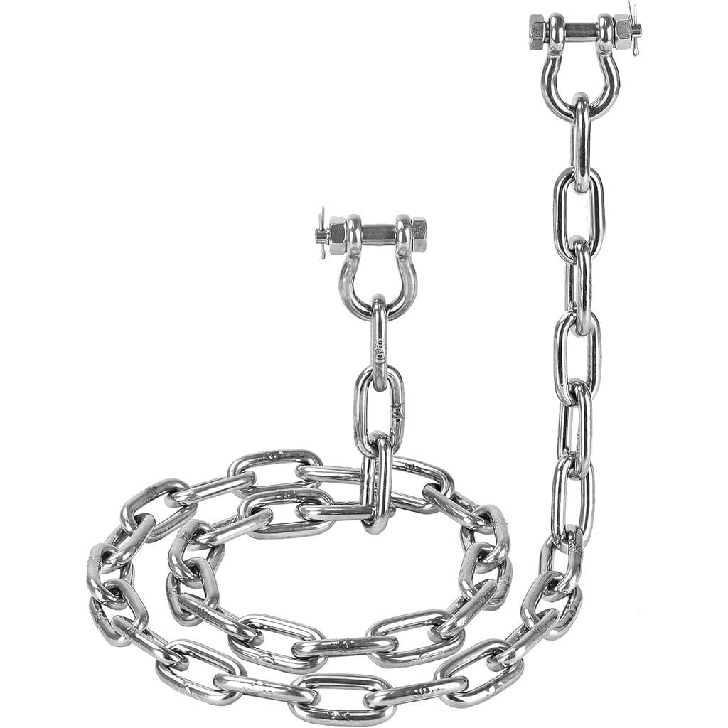 Kit de Corrente de Âncora para Barco em Aço Inoxidável 316 de 1/4" e 5/16", Corrente Marítima Resistente com 2 Manilhas