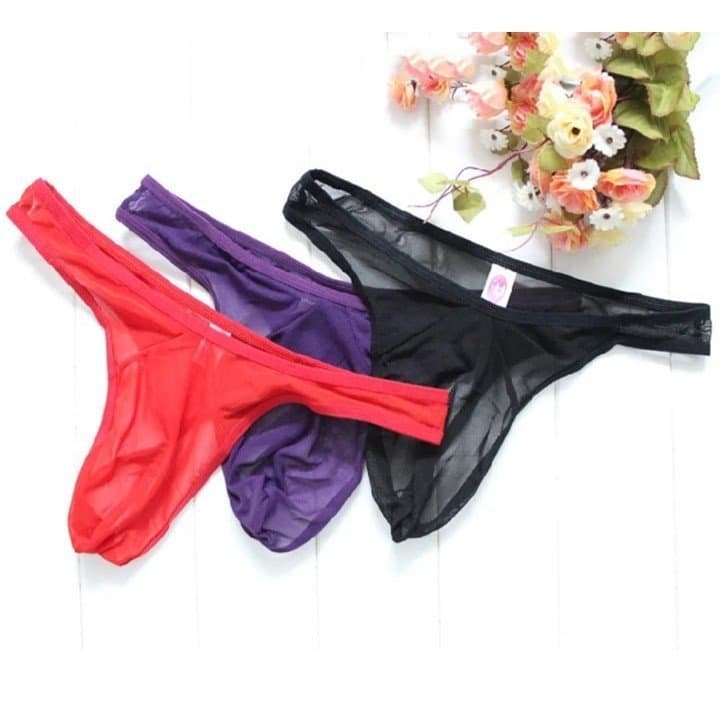 Cueca Importada Fio Dental Jockstrap Transparente