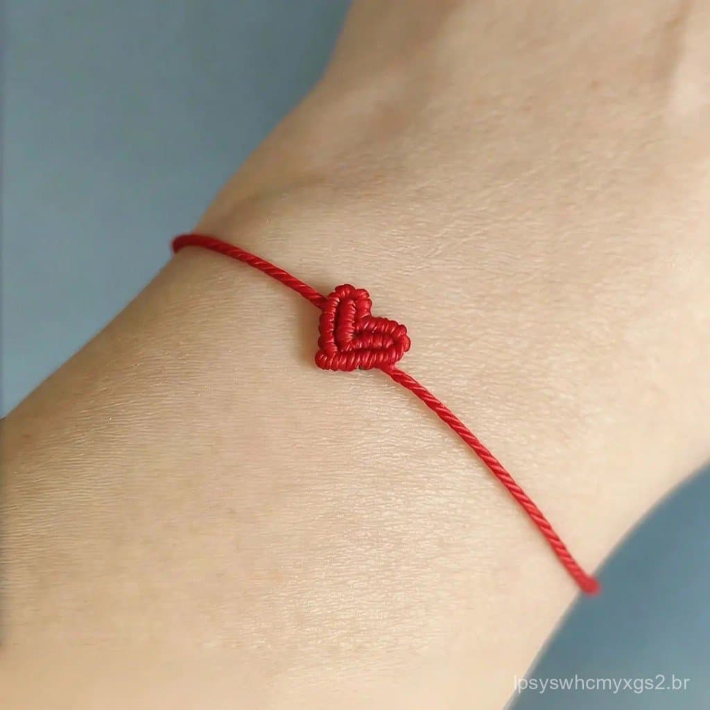 2 peças de pulseira ajustável em formato de coração, pulseira da amizade, joia moderna para homens e mulheres, ideal par