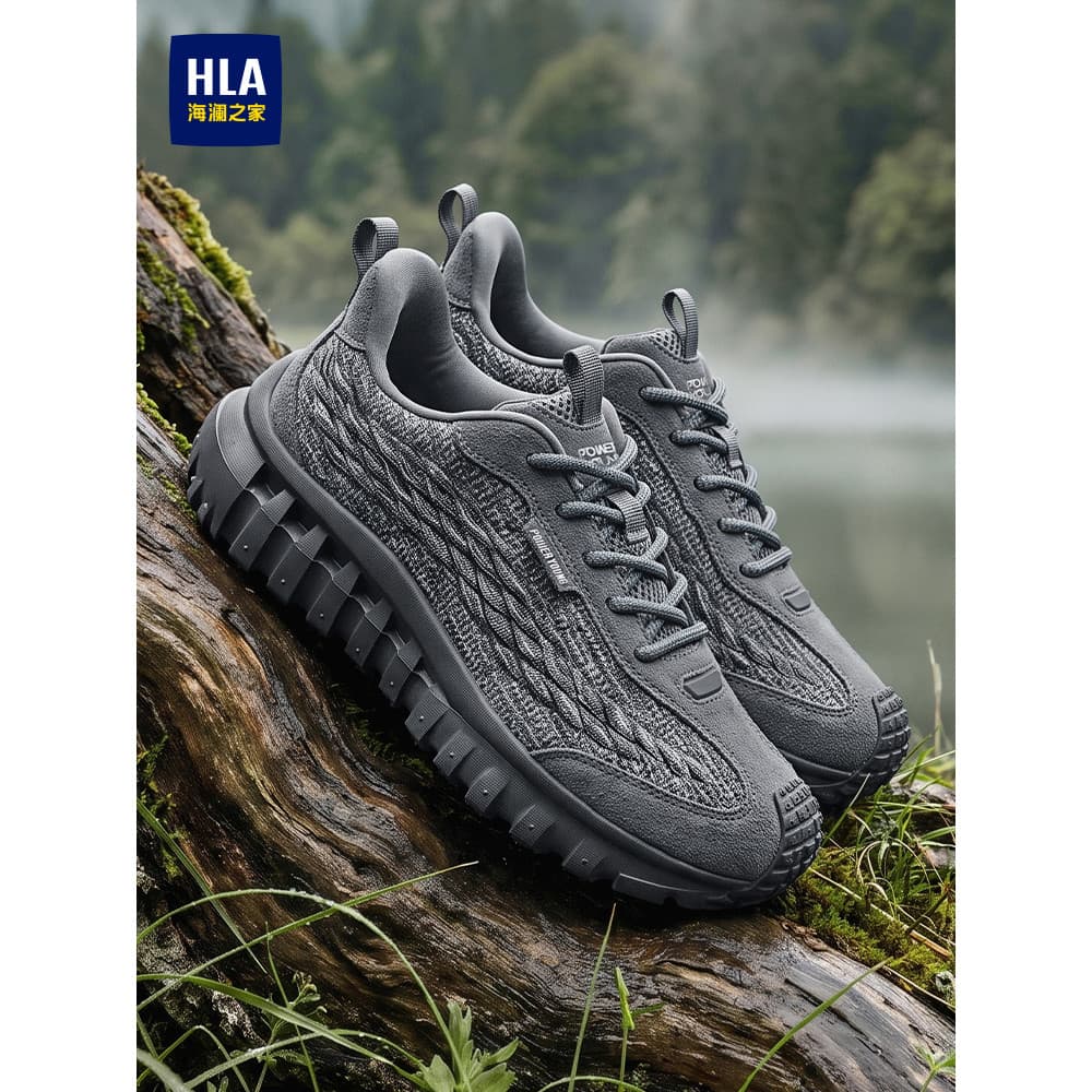 HLA/Hailan House Sapatos Masculinos 2026 Novo Estilo Outono Calçados Esportivos Masculinos Respiráveis Leves Antiderrapa