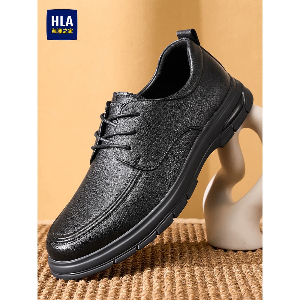 HLA/Hailan House Sapatos Masculinos 2026 Novo Estilo Sapatos Casuais De Couro Masculino De Negócios De Sola Macia Confor
