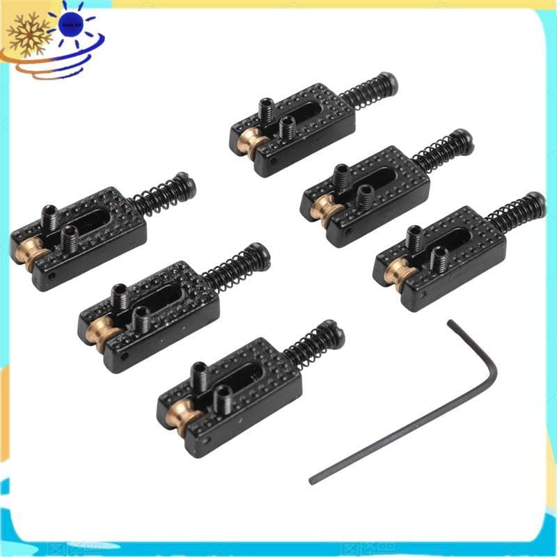 [Le's Shop] 6 Selas Tremolo De Ponte De Rolo Com Chave Para Guitarra Elétrica