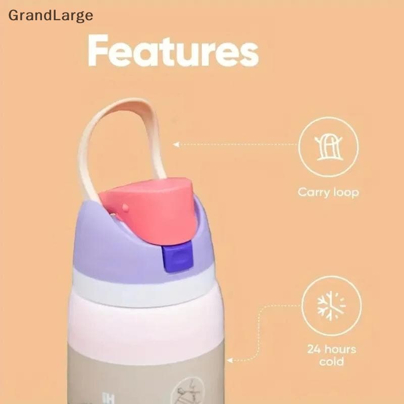 [GrandLarge] Frascos A Vácuo E Garrafas Térmicas Garrafa De Água Copos Térmicos Caneca Térmica De Aço Inoxidável Oril Ca