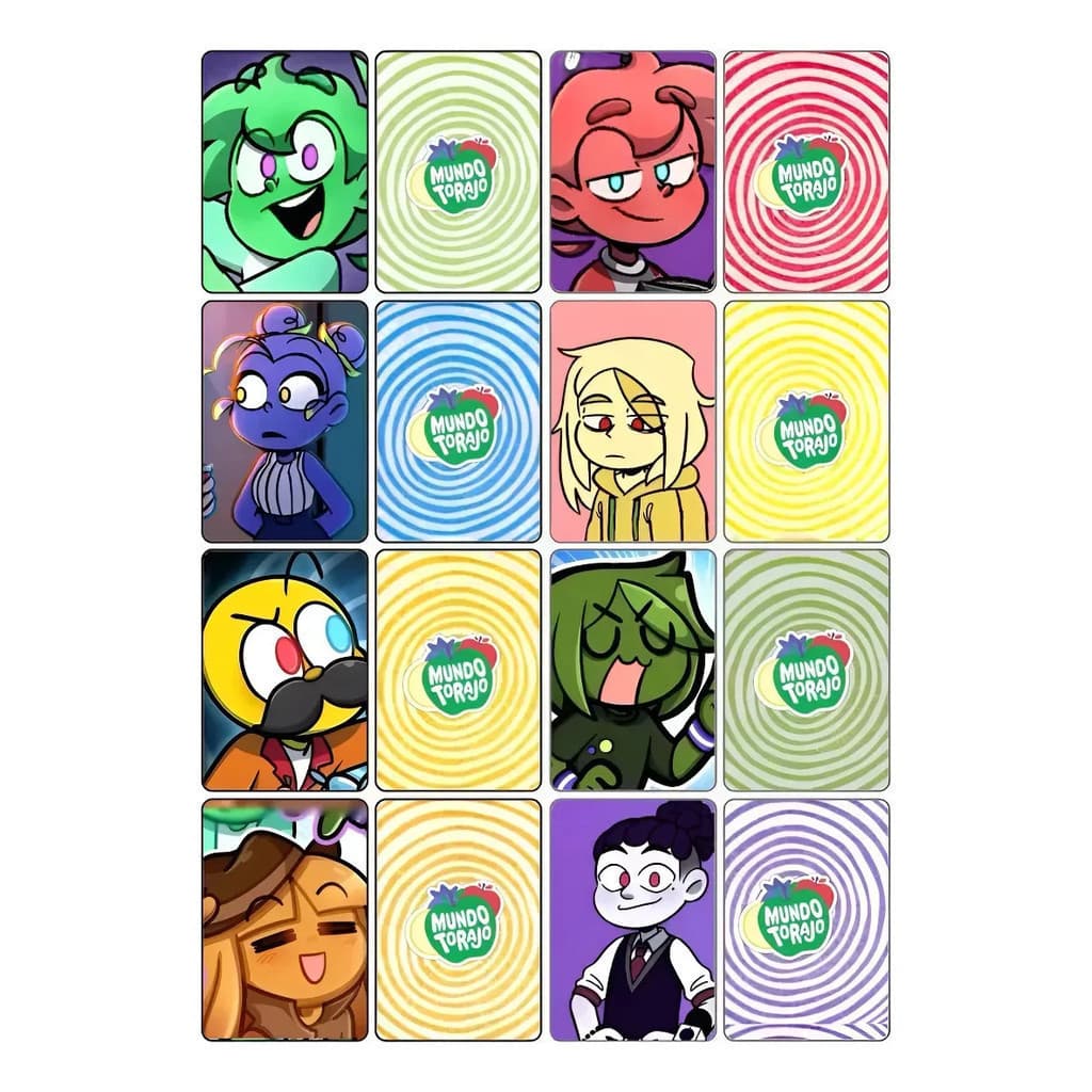 Kit 8 Photocards Mundo Torajo E Amigos Fanmade Animação