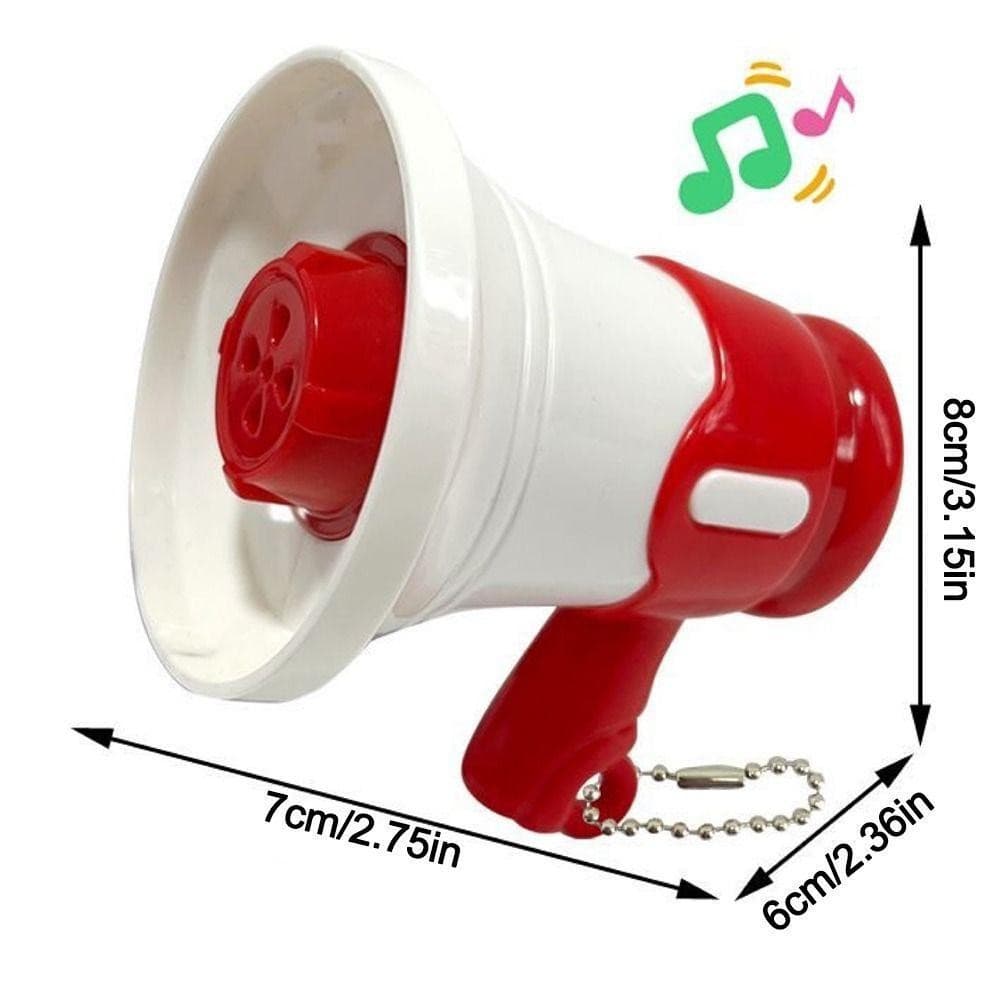 Megafone Infantil SUER1YE, com Chaveiro, Mini Alto-falante Gravável, Portátil para Gravação