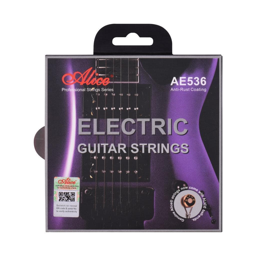Cordas de guitarra elétrica Núcleo hexagonal Enrolamento de liga de ferro 6 pacotes de aço carbono para guitarras de