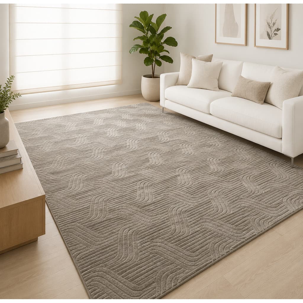 Tapete Grande 3,00 M X 2,00 M Sala Quarto Escritório Moderno Sofisticado Elegante Clean