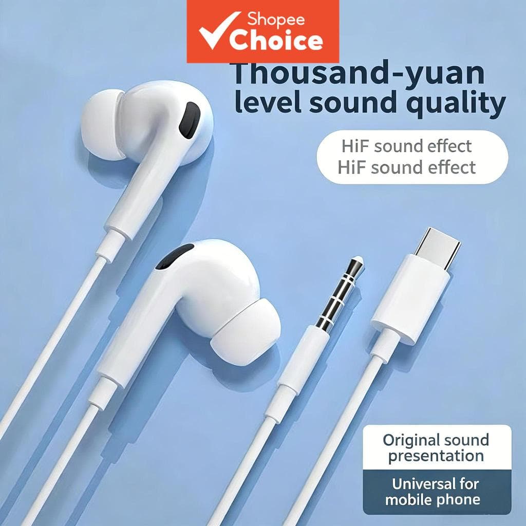Fones De Ouvido Hi Res HiFi Intra-Auriculares Com Fio Estéreo Heavy Bass HD Microfone Chamadas Claras Controle Em Linha