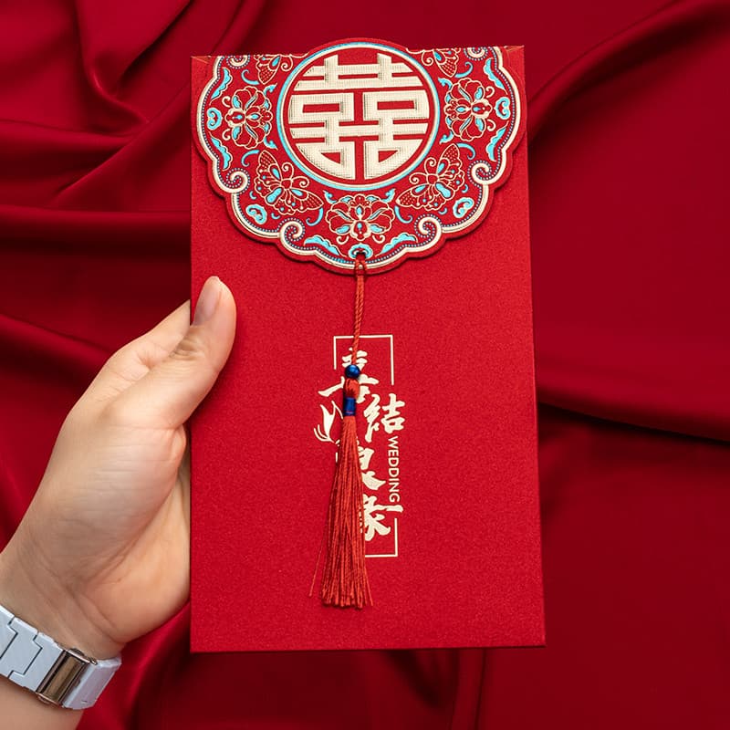 Dez mil yuan grandes Envelopes vermelhos celebração de casamento borla casamento novo estilo chinês Retro High-End mil y