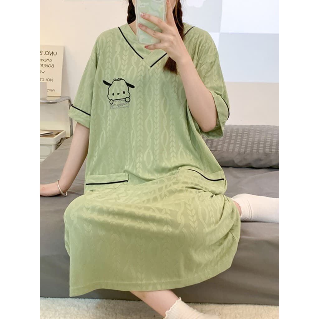 Fat mm plus size pijamas femininos 100kg camisola feminina verão estilo fino mais gordura plus size 150kg verão pijamas